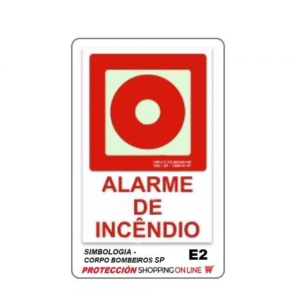 Placa E2 Alarme de Incêndio acionador