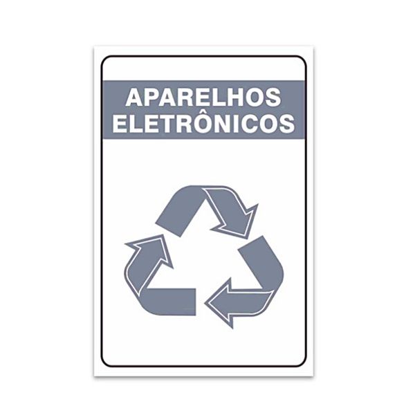 Placa Reciclagem de eletrônicos