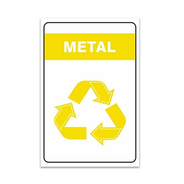 Placa Reciclagem de metal