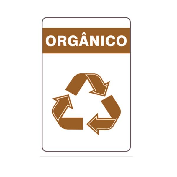 Placa Reciclagem de lixo orgânico