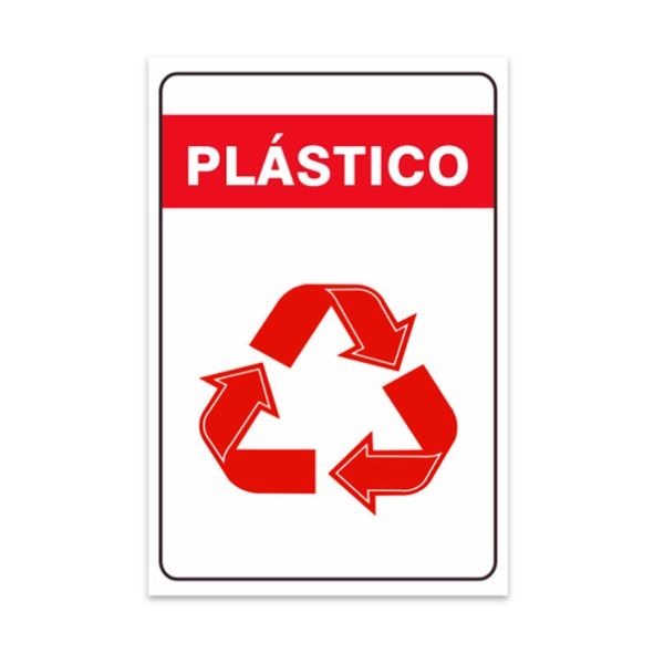 Placa Reciclagem de plástico local