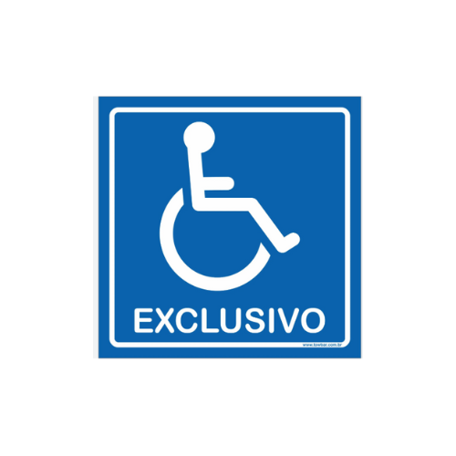 Placa Exclusivo para Cadeirante